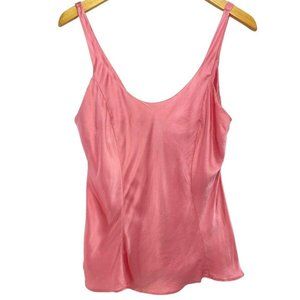 Victoria's Secret Large Silk Cami Top Tank Pink